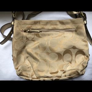 TRADE Beige Signature Coach Handbag